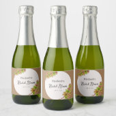 美しい花 スパークリングワインラベル (ボトル)