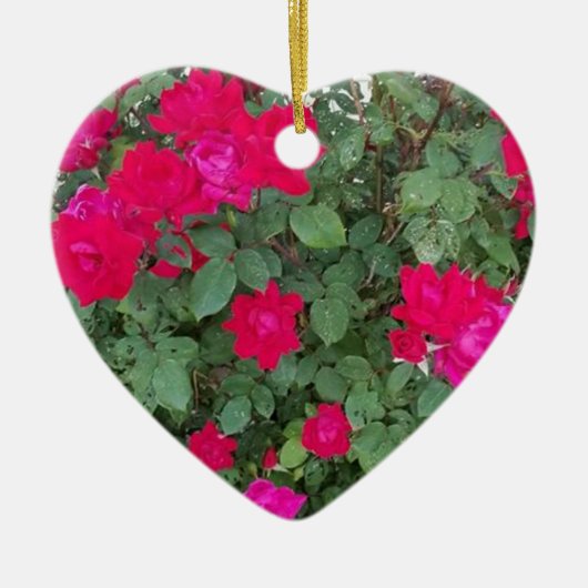 美しい花 セラミックオーナメント (正面)