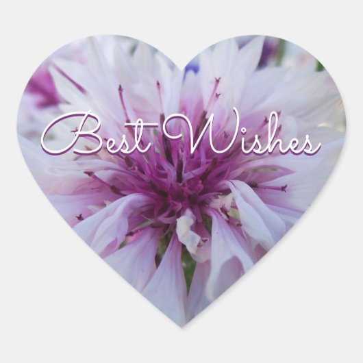 美しい花 ハートシール (正面)