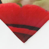 美しい花 フリースブランケット (角)