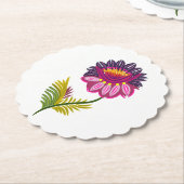 美しい花 ペーパーコースター (アングル)