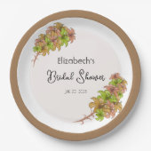 美しい花 ペーパープレート (正面)