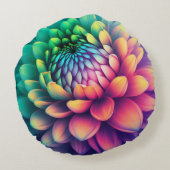 美しい花 ラウンドクッション (裏面)