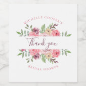 美しい花 ワインラベル (シングルラベル)