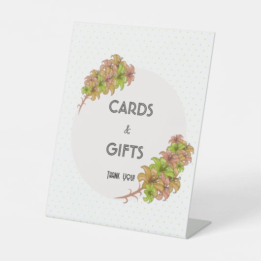 美しい花 台座サイン (正面)