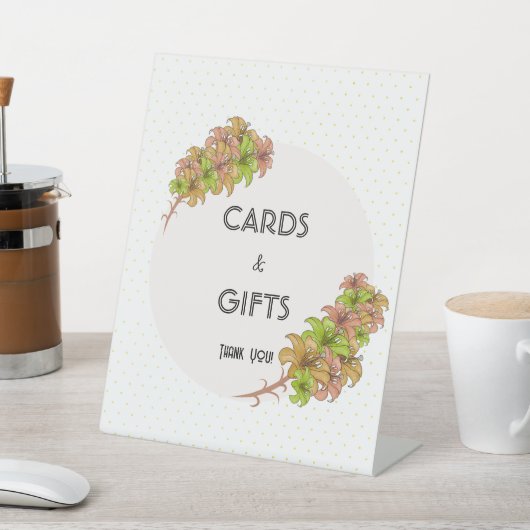 美しい花 台座サイン (インサイチュ)