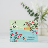 美しい花 – 悔やみや弔慰カード ポストカード (スタンド正面)