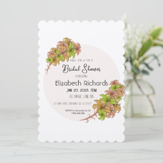 美しい花 招待状 (スタンド正面)