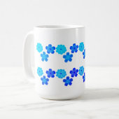 美しい花、花 コーヒーマグカップ (正面左)