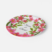 美しい花 1 ウェディング_GC - 紙皿 (アングル)