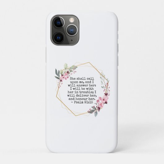 美しい花Psalm 91 iPhone 11 Proケース Case-Mate iPhoneケース (裏)