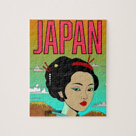 美しい芸者さん ジグソーパズル (縦)