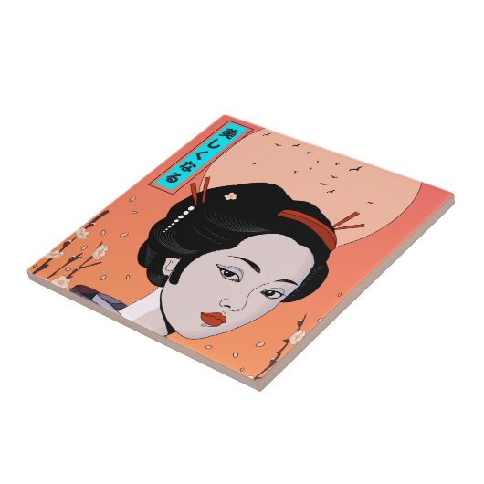 美しい芸者さん タイル (側面)