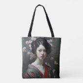 美しい芸者花 トートバッグ (裏面)