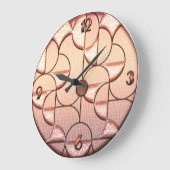 美しい芸術的アールデコ ラージ壁時計 (傾斜)