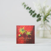 美しい芸術的フローラカスタム名刺 スクエア名刺 (スタンド正面)