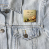 美しい芸術的ヴィンテージチューリップ 缶バッジ (インサイチュ)