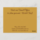 美しい芸術的地図教育ギフト ポストカード (裏面)