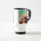 美しい芸術的抽象芸術赤毛ジンジャーガール トラベルマグ (正面右)