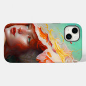 美しい芸術的抽象芸術赤毛ジンジャーガール Case-Mate iPhoneケース (裏面 (横))