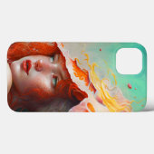 美しい芸術的抽象芸術赤毛ジンジャーガール Case-Mate iPhoneケース (裏面 (横))