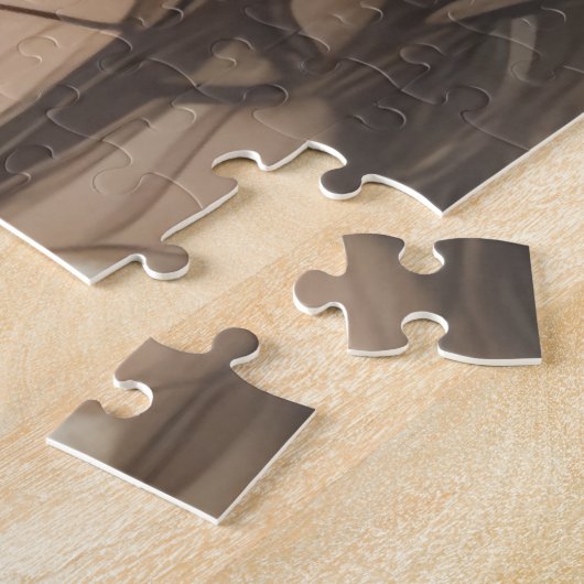 美しい若いインディアン先住民ガールジグソーパズル ジグソーパズル (側面)