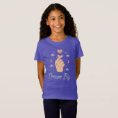 美しい若い女の子「夢の大きい」 Tシャツ (正面フル)