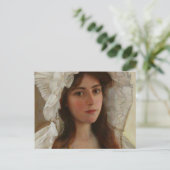 美しい若い女性バイアルバートリンチ，ヴィンテージアート ポストカード (スタンド正面)