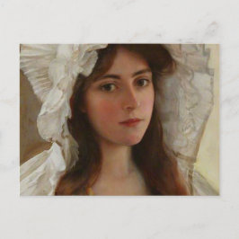 美しい若い女性バイアルバートリンチ，ヴィンテージアート ポストカード