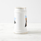 美しい若い金鷲の姿 ビールジョッキ (中央)