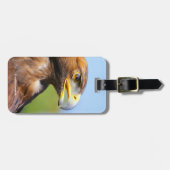 美しい若い金鷲の姿 ラゲッジタグ (正面横)