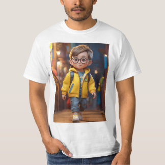 美しい若い3歳の男の子のキュテネスデザイン Tシャツ