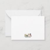 美しい英国スリンガークリスマスカード ノートカード (裏面)