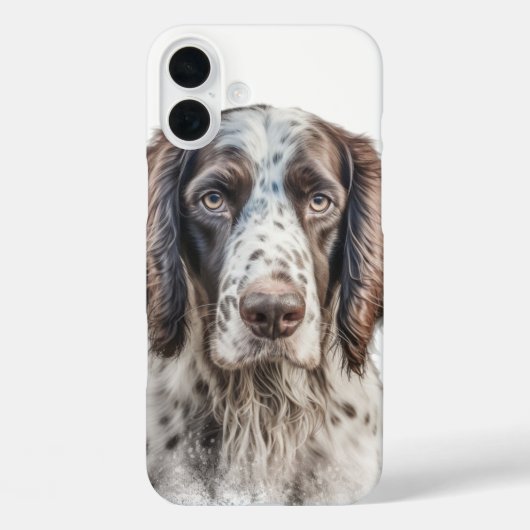 美しい茶色と白のイギリスのセッター犬 Case-Mate iPhoneケース (裏面)
