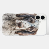 美しい茶色と白のイギリスのセッター犬 Case-Mate iPhoneケース (裏面 (横))