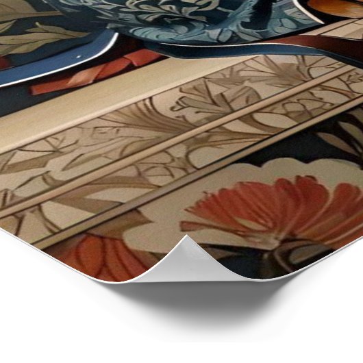 美しい茶色のダシュント |ダシュントポートレート ポスター (角)