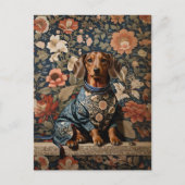 美しい茶色のダシュント |ダシュントポートレート ポストカード (正面)