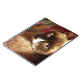 美しい茶色の猫 ノートブック (左側)