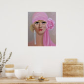 美しい茶色の目 ポスター (キッチン)