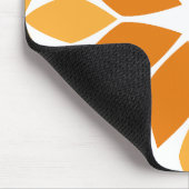 美しい茶色の花弁柄 マウスパッド (コーナー)