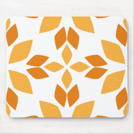 美しい茶色の花弁柄 マウスパッド