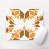 美しい茶色の花弁柄 マウスパッド (マウス)