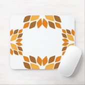 美しい茶色の花弁柄 マウスパッド (マウス)