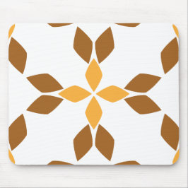 美しい茶色の花弁柄 マウスパッド