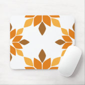 美しい茶色の花弁柄 マウスパッド (マウス)