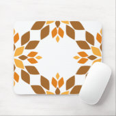 美しい茶色の花弁柄 マウスパッド (マウス)