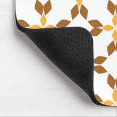 美しい茶色の花弁柄 マウスパッド (コーナー)