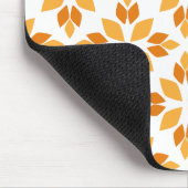 美しい茶色の花弁柄 マウスパッド (コーナー)