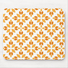 美しい茶色の花弁柄 マウスパッド