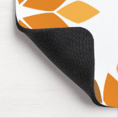 美しい茶色の花弁柄 マウスパッド (コーナー)